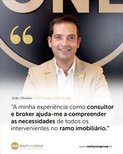 Com um percurso sólido como consultor e broker, João Oliveira, CEO da Realty ONE Group.