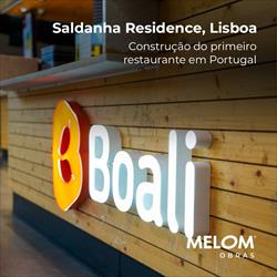 A Boali chegou a Portugal em 2025 e confiou na MELOM para a construção do seu primeiro restaurante no país, localizado no Saldanha Residence, em Lisboa, obra realizada pela unidade MELOM Symetric 
